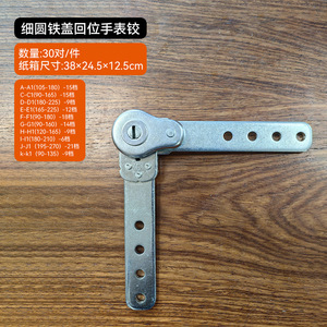 Watch Hinge Iron Multi Angle Adjustable Furniture Hardware Surface Mount <b>Silver</b> - Product Image 2