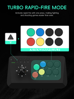 Manette d'arcade sans fil Data Frog Y3A Max pour PC, Android TV Box, jeux de combat, manettes d'arcade pour M8 Fighter Joystick, Windows PC