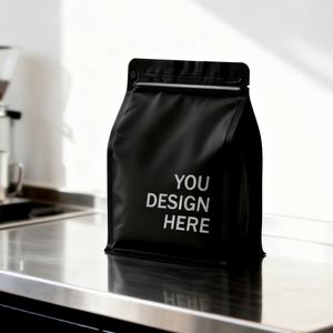 Customize Printing Logo <b>Clear</b> Stand up Pouch Packaging Transparent Food Coffee <b>Plastic</b> <b>Bag</b> with Valve and Zipper - Product Image 6
