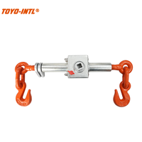 Toyo-Intl DRLA Type OEM personnalisable, tendeur à cliquet forgé 1/2'' - 5/8'', double crochet, chaîne de sécurité à déclenchement rapide