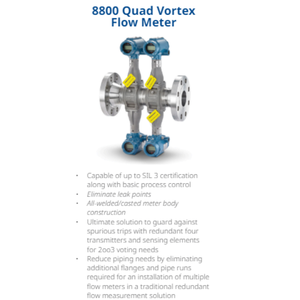 Débitmètre Quad Vortex Rosemount 8800 100% neuf et original, de haute qualité et fiabilité de classe mondiale - Product Image 5
