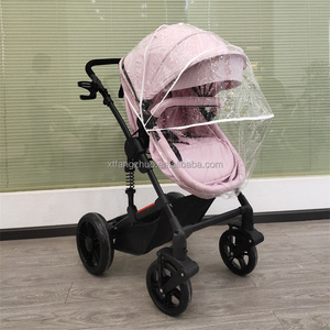 New Model Cotton 300D Linen Girls <b>Toddler</b> 3-in-1 Two Way Push Reversible Pram with Rain Cover Foldable - Product Image 4