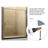 Proway Douche Porte Et Fenêtre En Plastique Coulissant Cuivre Poulie Roulettes Roulettes