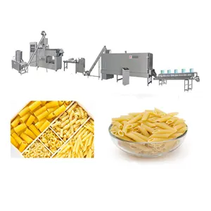 Automatic Electric Industrial Pasta Making Machine Italy Macaroni Pasta Extruder Processing Line