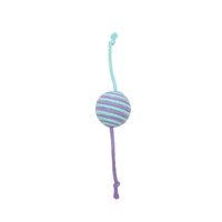 Jouet pour chat en corde unie avec fonction sonore, résistant aux morsures et durable pour les chatons en pleine dentition