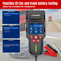 KONNWEI KW700 Probador de Baterías de Auto de 12V/24V con Impresora, Analizador Digital de Baterías para Auto, Camión, Motocicleta