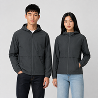 Veste bomber imperméable et coupe-vent en polyester 100% écologique pour l'entraînement des équipes de football, unisexe, vente en gros