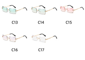 Oversized Shade Sunglasses 2025 Sun <strong>Glasses</strong> Women Female Lady Brand <strong>Design</strong> Trendy Rimless <strong>Fashion</strong> Women Sunglasses - Product Image 4