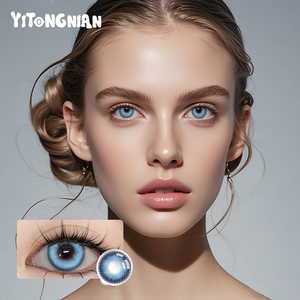 Lentes de Contacto Azules Suaves Populares de Venta al por Mayor de Fábrica YI TONG NIAN en Múltiples Estilos, Contenido de Hidratación: 40% - Product Image 5