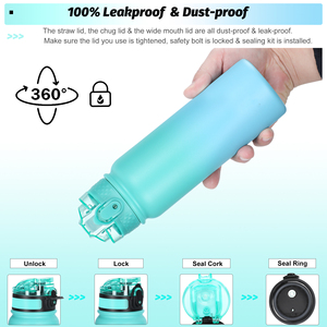 Termo de Acero Inoxidable de Doble Pared con Aislamiento al Vacío, Recubrimiento en Polvo de Color Degradado, 12oz 32oz 20oz, Venta al Por Mayor - Product Image 6