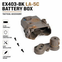 Boîte à batterie tactique Element EX403-BK LA-5C pour accessoires de chasse et de tir, nylon 6x multifonctionnel