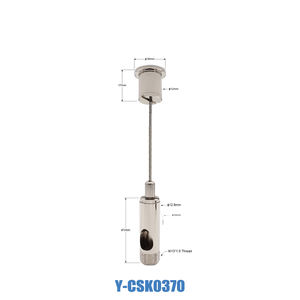 Kits <span class=keywords><strong>de</strong></span> <span class=keywords><strong>suspension</strong></span> <span class=keywords><strong>de</strong></span> câbles <span class=keywords><strong>pour</strong></span> luminaires en acier inoxydable à prix compétitif avec clips <span class=keywords><strong>de</strong></span> câble en laiton <span class=keywords><strong>pour</strong></span> suspendre les luminaires - Product Image 3