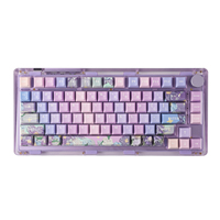 KiiBOOM Violet Keycap Set Custom Keycap Layout 133 Keys OEM Profile PBT Full Set Oem Keycap Printing Machine