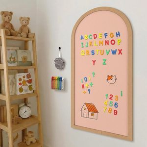 <span class=keywords><strong>Tableau</strong></span> noir mural auto-adhésif en forme d'arche magnétique en bois noir grand format avec lettres <span class=keywords><strong>pour</strong></span> la rentrée scolaire, les mariages et les chambres d'enfants - Product Image 6