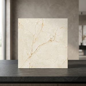 Azulejos de porcelana pulida Emperador Bronze 600x600mm con diseño de mármol marrón para pisos interiores de lujo - Product Image 5