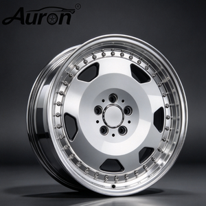 Rueda de Aleación de Aluminio Pulido Auron de 17 Pulgadas, Multirradio, Forjada en Una Sola Pieza, 20 mm, para Automóviles de Pasajeros, Modificación y Mejora Personalizada - Product Image 1
