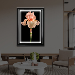 Vente en gros d'usine, impression numérique sur toile, art mural, fleur bleue, 3 pièces, art mural pour salon, impressions décoratives - Product Image 3