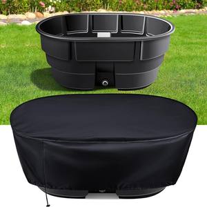 Couverture de piscine ovale en tissu Oxford, 50, 100, 150 gallons, protection durable contre la poussière pour l'extérieur, pour baignoire et réservoir d'eau - Product Image 2