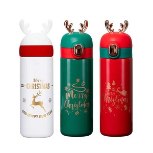 Taza de Café Navideña de Acero Inoxidable de 300 ml con Tapa, Aislamiento Térmico de 12-24 Horas, Ecológica, Portátil, con Logotipo Personalizado, Regalo de Navidad - Product Image 1