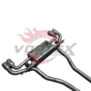 Système d'échappement Catback Valvetronic VORTEX de luxe en acier inoxydable poli miroir de 1,5 mm d'épaisseur, à échelles de poisson soudées, pour G30/G38 - Product Image 4