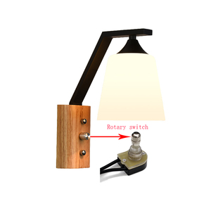 Eingebauter 3A 6A 125V EIN-AUS Einpoliger Drehschalter 2 Positionen Lampenschalter für Zertifizierte Schraubklemme 360° Drehung - Product Image 2