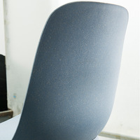 Vente en gros de chaises scandinaves modernes tout en plastique tulipe meubles de salon de chambre à manger chaise à dossier tendance et fabriquée