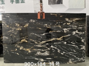 แผ่นหินควอตซ์ไทเทเนียมสีดำบราเธอร์ส สโตน สวยหรูมีสไตล์ หินควอตซ์ไทเทเนียมสีดำกุชชี่ สำหรับตกแต่งผนังและพื้น - Product Image 6