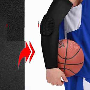 Manga protectora profesional para brazo de béisbol y ciclismo, soporte de codo de baloncesto anticolisión con diseño de panal para jóvenes - Product Image 3