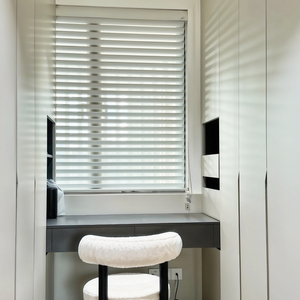 Nhà Máy Trang Trí Nội Thất Phong Cách Mỹ Màu Tím Kem Chống Nắng Con Lăn Shangri La Mù Phòng Khách Cửa Sổ Thông Minh Sheer Ba Shangrila Mù - Product Image 5