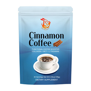 Café à la cannelle OEM ODM avec collagène bovin hydrolysé pour la beauté et l'amélioration de la concentration, usage adulte, soutien immunitaire - Product Image 1