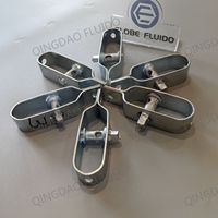 Tendeur de câble en acier au carbone/aluminium galvanisé à chaud, procédé d'estampage, longueur 100 mm, emballé en boîte, pour clôture de vignes