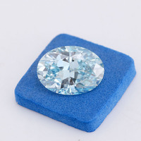 Diamant de laboratoire non monté, de couleur fantaisie, taille ovale, bleu, 1 à 2,5 carats, certifié IGI