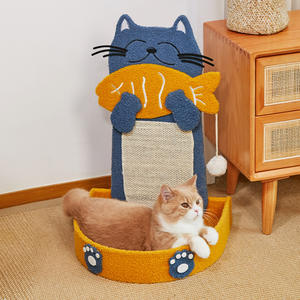 Rascador <span class=keywords><strong>para</strong></span> <span class=keywords><strong>Gatos</strong></span> Grande con Diseño <span class=keywords><strong>de</strong></span> Dibujos Animados, Resistente al Desgaste, <span class=keywords><strong>de</strong></span> Sisal que No Desprende Pelos, Casa <span class=keywords><strong>para</strong></span> <span class=keywords><strong>Gatos</strong></span> Integrada, Estructura <span class=keywords><strong>para</strong></span> Trepar Vertical - Product Image 6