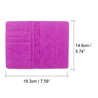 Housse de passeport personnalisable et colorée à la mode, en cuir PU vierge pour sublimation