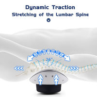 Appareil de traction lombaire sans fil rechargeable, masseur lombaire pour le bas du dos avec chaleur, vibrations et électrothérapie