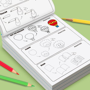 Libri di Disegno Passo dopo Passo per Bambini, Libri Tutorial con Figure a Stick Figure, Quaderni per Colorare e Disegnare, Libro di Attività per Imparare a Disegnare - Product Image 5