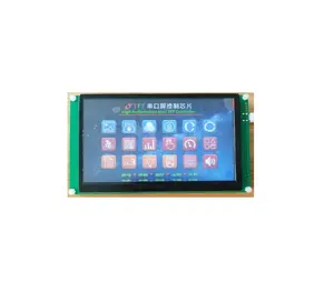 HD 7 inci 800*480 modul tampilan Serial layar sentuh kapasitif Monitor sudut tampilan jam 12