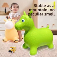 Nouveau Cheval Gonflable pour Bébé et Enfant, Jouet Sûr pour Adultes en PVC/Plastique, à Chevaucher et Équilibrer ; Fabriqué en Chine, Selle de Cerf Gonflable Anti-Chute
