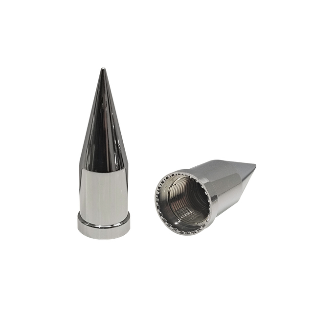 Screw on Hex 25 mm Heavy Duty Truck Wheel Chrome ABS Wheel Lug Nut Cover