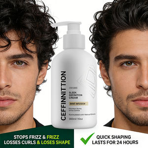 OEM ODM Hair <b>Styling</b> Cream 300ml Peppermint Oil Castor Oil Smoothing Long Lasting <b>Styling</b> Normal Hair Care - Product Image 3