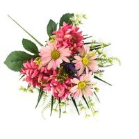 Offre Spéciale Buisson de fleurs de chrysanthème artificiel de haute qualité pour cimetière funéraire fleurs et plantes décoratives
