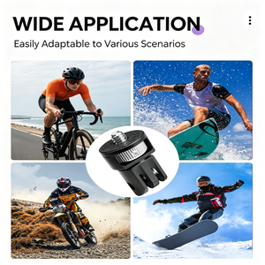 Adaptador Universal de Montaje para Trípode de 1/4, Base Convertidora de Aluminio CNC para GoPro Hero 13, <span class=keywords><strong>Insta360</strong></span> X5, X4, X3, <span class=keywords><strong>ONE</strong></span> <span class=keywords><strong>R</strong></span>, <span class=keywords><strong>Accesorios</strong></span> para Cámara - Product Image 4
