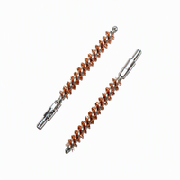 Kit de brosses de nettoyage pour armes à feu en acier inoxydable, poils en cuivre, argent et PP, outil d'entretien pour le tir en extérieur