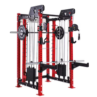 Rack de musculation commercial multifonctionnel avec machine à câbles croisés, fabrication OEM, équipement de musculation robuste pour salle de sport