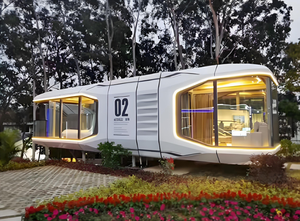 प्रीफैब पोत हाउस फ्लैट पैक मोबाइल कैप्सूल घर तैयार घर में घर की स्टील संरचना होमस्टे डिचेबल स्पेस कैप्सूल - Product Image 4