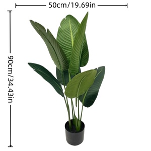 Arbre artificiel <span class=keywords><strong>bananier</strong></span> LUYI Traveller, vente en gros, arbre artificiel réaliste, verdure dense, plante artificielle pour décoration intérieure - Product Image 4