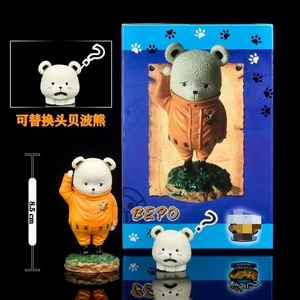 Figura de Oso Polar Estilo Bepo de 8.5cm con Cabeza Intercambiable, Estatua de PVC, Novedad 2026 para Decoración de Escritorio, Regalo para Coleccionistas de Anime - Product Image 3