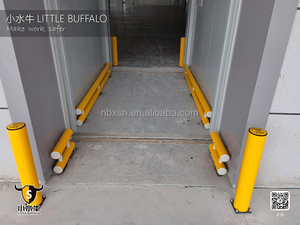 耐久性のあるプラスチック製エレベーター保護バリア弾性ガードレールラックエンド保護安全な地上衝撃停止交通障壁 - Product Image 5