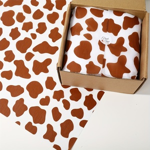Giấy in bò màu hồng và nâu-Có thể tái chế, tùy chỉnh và hoàn hảo cho các bữa tiệc và quà tặng theo chủ đề trang trại - Product Image 2