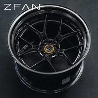 Jantes en alliage forgé ZFAN 18-24 pouces 5x112 5x114.3 2 pièces 6061-T6 or à déport profond pour Nissan GTR Honda Type R